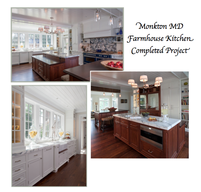 Monkton Maryland Custom Farmhouse Kitchen Design by Sandra Brannock