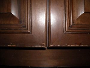 Kitchen Cabinet Door Finish Failure example