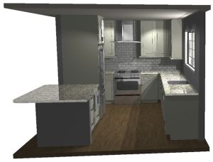 Arlington VA Kitchen Remodel CAD Drawing